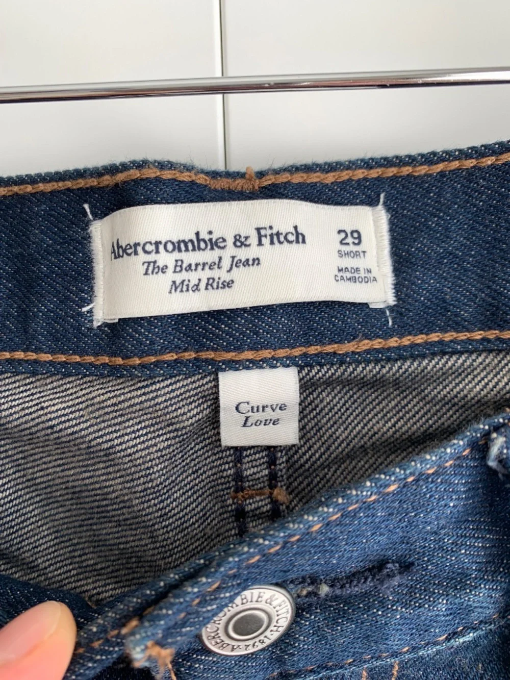 Abercrombie &fitch barrel jeans ankle cropped barrel size 29 - Picture 4 of 16